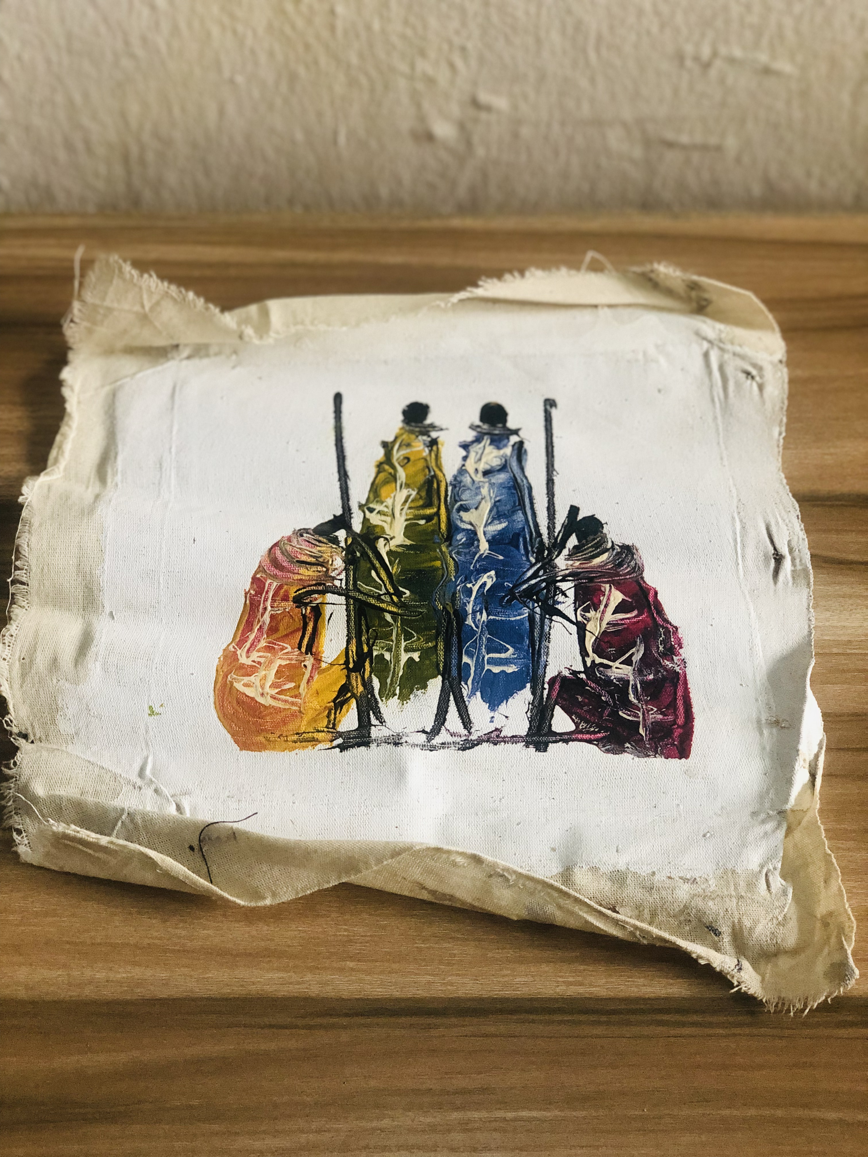 Art on Canvas: African Cultural Abstract